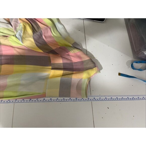Melissa McCarthy Seven Pastel Multicoloured Check Tunic Blouse Womens Size 2X - Picture 10 of 10